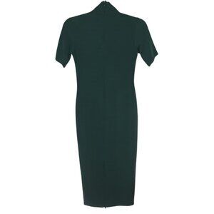 Neck Short Sleeve Fitted Dress